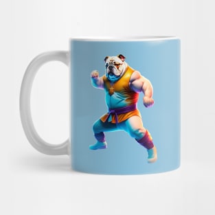 Bulldog fighting kung Fu Mug